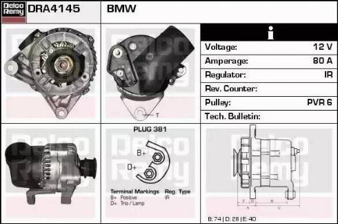 Remy DRA4145 - Alternatore autozon.pro