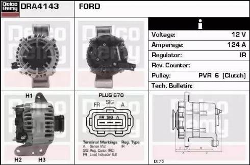 Remy DRA4143 - Alternatore autozon.pro