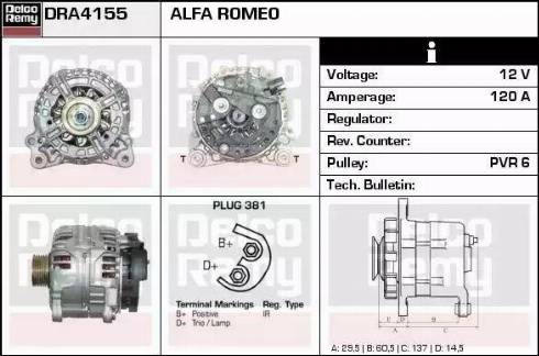 Remy DRA4155 - Alternatore autozon.pro