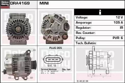 Remy DRA4169 - Alternatore autozon.pro