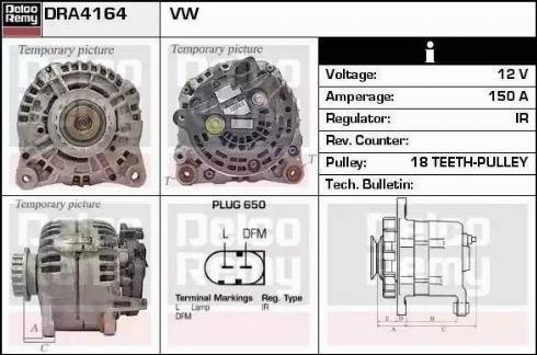 Remy DRA4164 - Alternatore autozon.pro