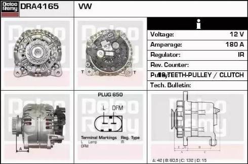 Remy DRA4165 - Alternatore autozon.pro