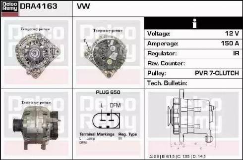 Remy DRA4163 - Alternatore autozon.pro