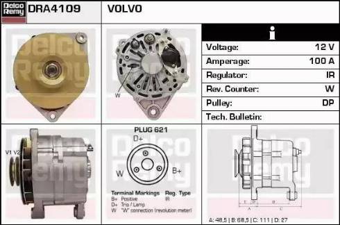 Remy DRA4109 - Alternatore autozon.pro