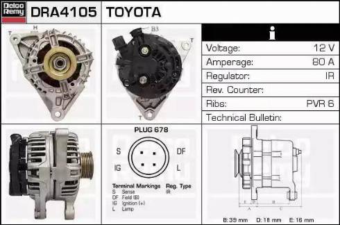 Remy DRA4105 - Alternatore autozon.pro