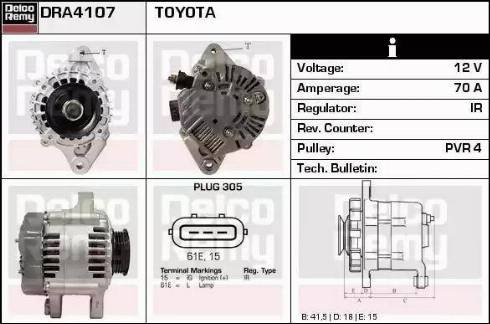 Remy DRA4107 - Alternatore autozon.pro