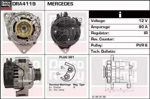 Remy DRA4119 - Alternatore autozon.pro