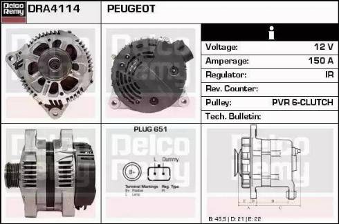 Remy DRA4114 - Alternatore autozon.pro