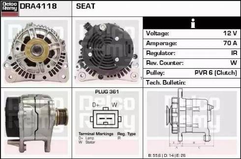 Remy DRA4118 - Alternatore autozon.pro