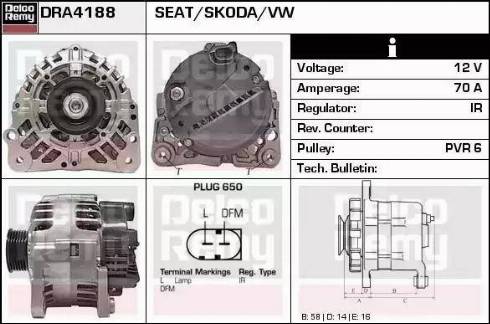 Remy DRA4188 - Alternatore autozon.pro