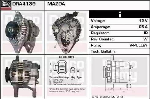 Remy DRA4139 - Alternatore autozon.pro