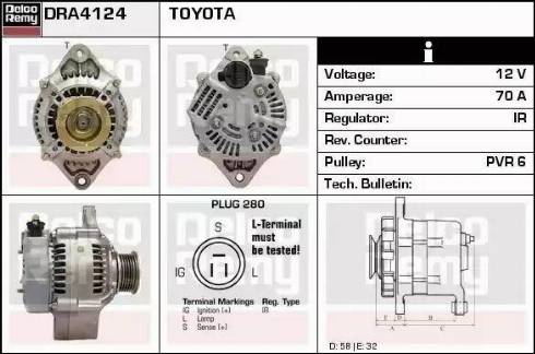 Remy DRA4124 - Alternatore autozon.pro