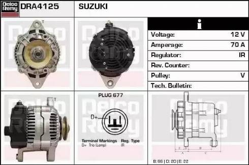 Remy DRA4125 - Alternatore autozon.pro