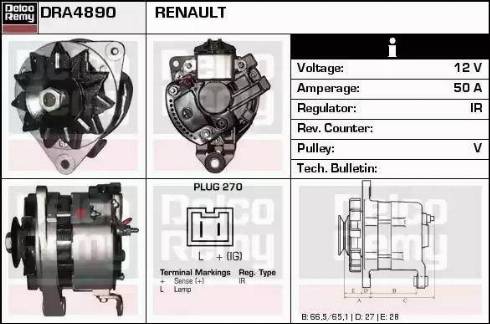 Remy DRA4890 - Alternatore autozon.pro