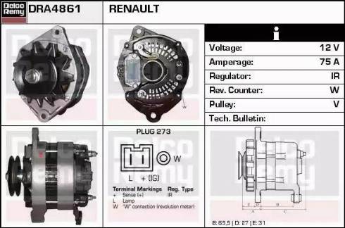 Remy DRA4861 - Alternatore autozon.pro