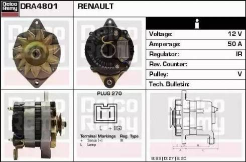 Remy DRA4801 - Alternatore autozon.pro