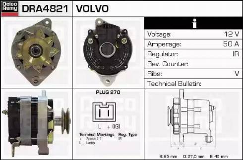 Remy DRA4821 - Alternatore autozon.pro