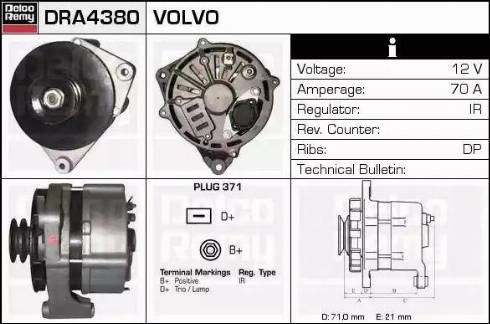 Remy DRA4380 - Alternatore autozon.pro