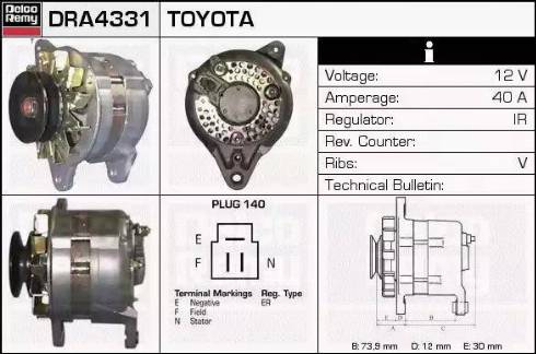 Remy DRA4331 - Alternatore autozon.pro