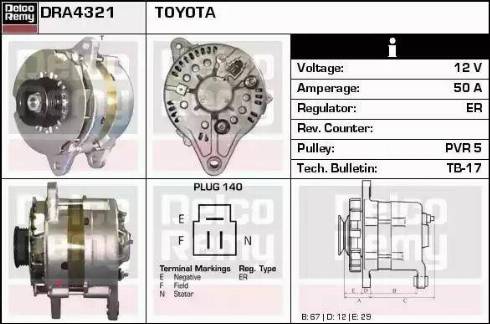 Remy DRA4321 - Alternatore autozon.pro