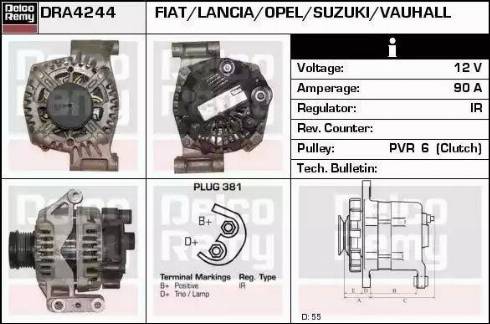 Remy DRA4244 - Alternatore autozon.pro