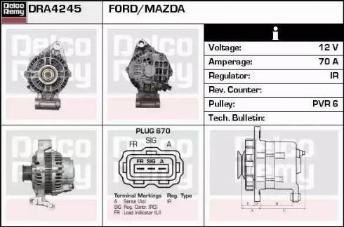 Remy DRA4245 - Alternatore autozon.pro