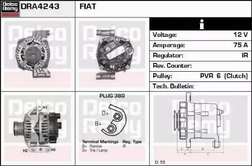 Remy DRA4243 - Alternatore autozon.pro