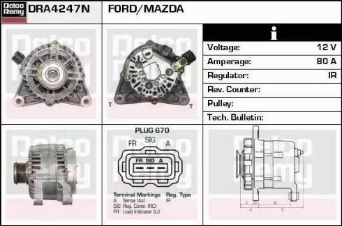 Remy DRA4247N - Alternatore autozon.pro