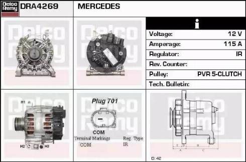 Remy DRA4269 - Alternatore autozon.pro