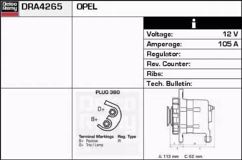 Remy DRA4265 - Alternatore autozon.pro