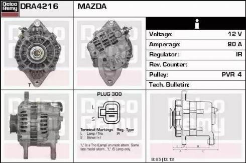 Remy DRA4216 - Alternatore autozon.pro