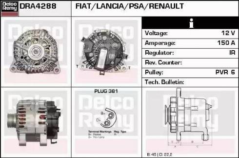 Remy DRA4288 - Alternatore autozon.pro