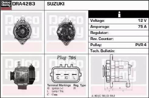 Remy DRA4283 - Alternatore autozon.pro