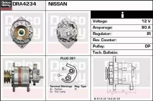 Remy DRA4234 - Alternatore autozon.pro