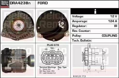 Remy DRA4238N - Alternatore autozon.pro