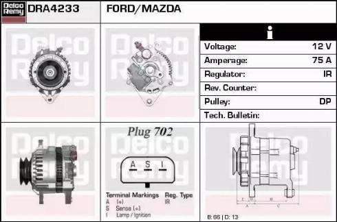 Remy DRA4233 - Alternatore autozon.pro