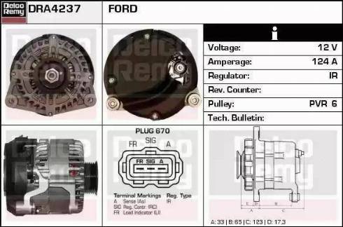 Remy DRA4237 - Alternatore autozon.pro