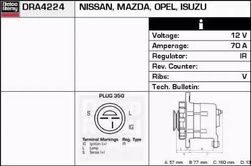 Remy DRA4224 - Alternatore autozon.pro