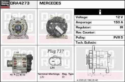 Remy DRA4273 - Alternatore autozon.pro