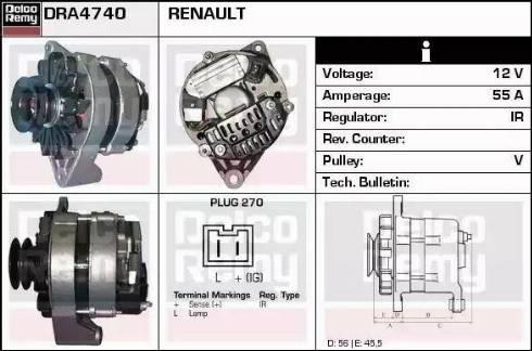 Remy DRA4740 - Alternatore autozon.pro