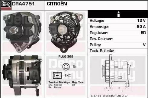 Remy DRA4751 - Alternatore autozon.pro