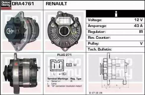 Remy DRA4761 - Alternatore autozon.pro