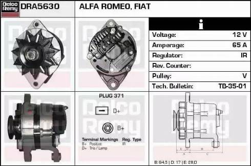 Remy DRA5630 - Alternatore autozon.pro