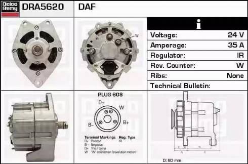 Remy DRA5620 - Alternatore autozon.pro