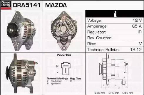 Remy DRA5141 - Alternatore autozon.pro