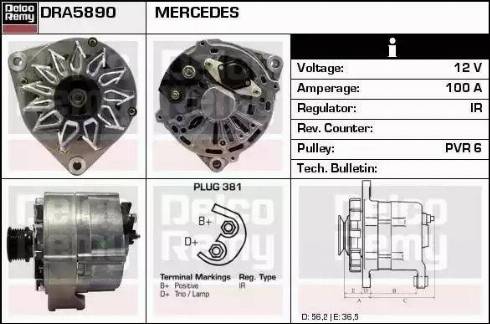 Remy DRA5890 - Alternatore autozon.pro