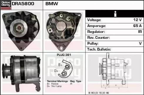 Remy DRA5800 - Alternatore autozon.pro