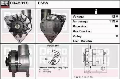 Remy DRA5810 - Alternatore autozon.pro