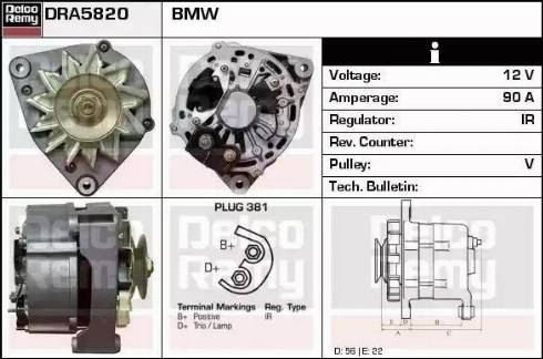 Remy DRA5820 - Alternatore autozon.pro