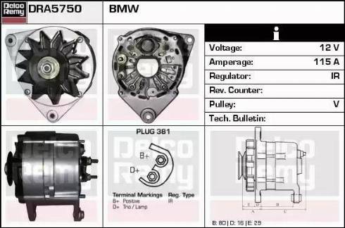 Remy DRA5750 - Alternatore autozon.pro